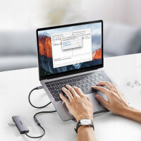 Кабель-подовжувач UGREEN US372 USB-C Male to USB-C Female Gen2 Alu Case Braided Extension Cable 1m (Space Gray)(UGR-30205) (Колір Черный) - фото № 5