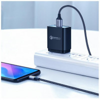 Кабель UGREEN US288 USB-A 2.0 to USB-C Cable Nickel Plating Aluminum Braid 1m (Black) (UGR-60126)  - фото № 4