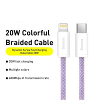 Кабель Baseus Dynamic 2 Series Fast Charging Data Cable Type-C to iP 20W 1m Purple (Колір Фиолетовый) - фото № 3