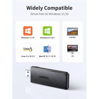 WI-FI-адаптер UGREEN CM492 AC1300 Wireless Network Adapter(UGR-50340) (Колір Черный) - фото № 6