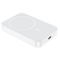 Зовнішній акумулятор BOROFONE BJ25 Plus Reach PD20W magnetic wireless fast charging power bank(10000mAh) White (Колір 7068) - фото № 3