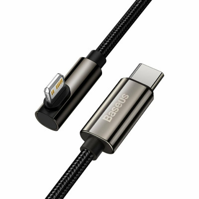 Кабель Baseus Legend Series Elbow Fast Charging Data Cable Type-C to iP PD 20W 1m Black - зображення 1