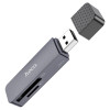Кардрідер HOCO HB45 Spirit 2-in-1 USB 2.0 card reader Metal Gray (Metal Gray)- № 3