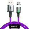 Кабель Baseus Zinc Magnetic Cable USB For Micro 2.4A 1m Purple