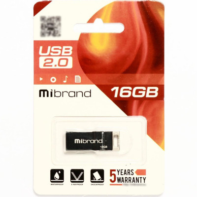 Flash Mibrand USB 2.0 Chameleon 16Gb Black (MI2.0/CH16U6B) - зображення 2