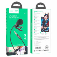 Мікрофон-петличка HOCO L14 3.5 Lavalier microphone Black (Цвет Черный) - фото № 7
