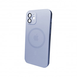 Чохол для смартфона AG Glass Matt Frame Color MagSafe Logo for Apple iPhone 12 Sierra Blue