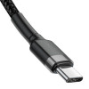 Кабель Baseus Cafule PD2.0 60W flash charging USB Type-C-Type-C (20V 3A)1M Grey+Black - зображення 3
