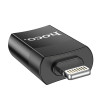 Адаптер HOCO UA17 iP Male to USB female USB2.0 adapter Black - № 2