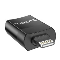 Адаптер HOCO UA17 iP Male to USB female USB2.0 adapter Black  - фото № 2
