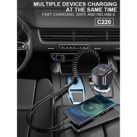 АЗП з FM-модулятором WUW-C220 Black (Колір Black) - фото № 7
