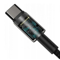 Кабель Baseus Tungsten Gold Fast Charging Data Cable Type-C to Type-C 100W 2m Black (Цвет 7073) - фото № 6