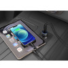 Автомобільний зарядний пристрій CHAROME C9 Zinc Car Charger 52.5W(USB-A+USB-C) Metal Grey - изображение 4