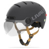 Захисний шолом Livall L23 (M) Dark Night (54-58см), сигнал поворотів та стопів, додаток, зйомний візор (пульт BR80 в комплекті не іде)