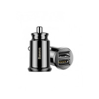 Автомобільний зарядний пристрій Baseus Grain Pro Car Charger (Dual USB 4.8A ) Black (Колір Черный) - фото № 2