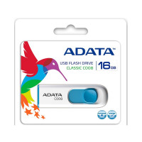 Флеш-накопичувач A-DATA USB 2.0 C008 16Gb White/Blue (Колір Белый) - фото № 4