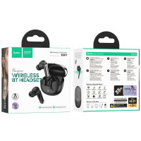Бездротові навушники HOCO EQ11 Pacifico true wireless BT headset Black (Цвет Черный) - фото № 5
