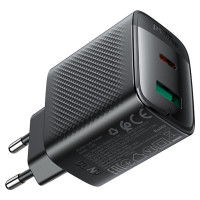 Мережевий зарядний пристрій ACEFAST A106 PD45W GaN (USB-C+USB-A) charger (EU) Black (Цвет 7073) - фото № 4