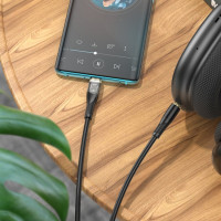 Аудіокабель HOCO UPA25 Transparent Discovery Edition Digital audio conversion cable Type-C Black (Колір 7073) - фото № 3