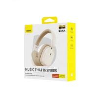 Бездротові навушники Baseus Bowie H1i Noise-Cancellation Wireless Headphones Stellar White (Колір Stellar White) - фото № 5