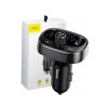 АЗП з FM-модулятором Baseus T Shaped S-09 Car Bluetooth MP3 Player Black (Черный)- № 6