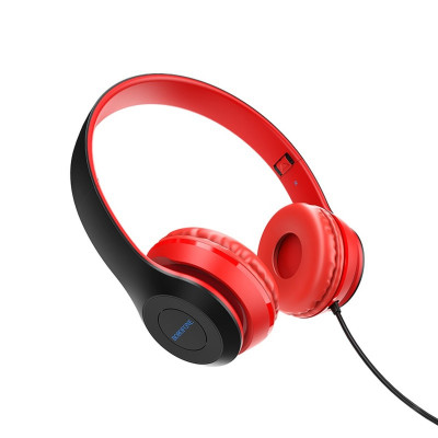Навушники BOROFONE BO5 Star sound wired headphones Red (BO5R) - зображення 1