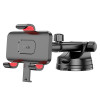 Автотримач для телефона HOCO H22 Dragon automatic clamping car holder(center console) Red Black (Red Black)- № 3