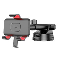 Автотримач для телефона HOCO H22 Dragon automatic clamping car holder(center console) Red Black (Цвет Red Black) - фото № 3