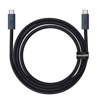 Кабель Baseus Flash Series 2 USB4 Full Featured Data Cable Type-C to Type-C 240W 1m Cluster Black (Колір Cluster Black) - фото № 4