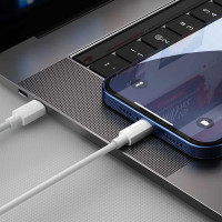 Кабель Baseus Simple Wisdom Data Cable Kit USB to iP PD 20W (2PCS/Set）1.5m White (Колір Белый) - фото № 6