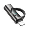 Адаптер HOCO UA32B iP male to C female display adapter Black (Черный)- № 3