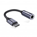 Кабель-перехiдник Essager E01 Type c to 3.5mm Jack Headphone Adapter  grey (EZJE01-0G)