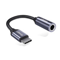 Кабель-перехiдник Essager E01 Type c to 3.5mm Jack Headphone Adapter  grey (EZJE01-0G) (Колір Серыйм), Атикул k44951 |  купить на VILKI.NET - фото № 1