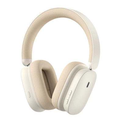 Навушники Baseus Bowie H1 Noise-Cancelling Wireless Headphones Rice White - зображення 1