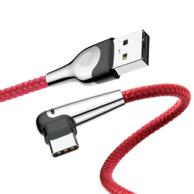 Кабель Baseus MVP Mobile Game Cable USB For Type-C 3A 1m Red - зображення 1