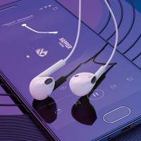 Навушники HOCO M80 Original series earphones for Type-C display set(20PCS) White (Колір Белый) - фото № 6