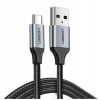 Кабель UGREEN US288 USB-A 2.0 to USB-C Cable Nickel Plating Aluminum Braid 1m (Black) (UGR-60126) - № 2