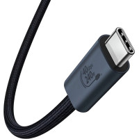 Кабель Baseus Flash Series 2 USB4 Full Featured Data Cable Type-C to Type-C 240W 1m Cluster Black (Колір Cluster Black) - фото № 5