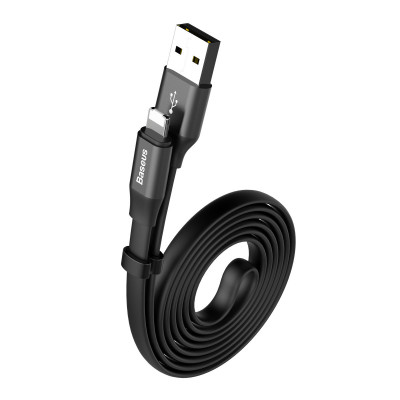 Кабель Baseus Two-in-one Portable Cable（Android/iOS）1.2m Black - изображение 3