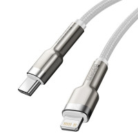 Кабель Baseus Cafule Series Metal Data Cable Type-C to iP PD 20W 2m White (Цвет Білий) - фото № 5