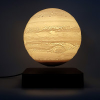 Магнітна левітаційна лампа HCNT Levitating Lamp Jupiter Light Wood Grain (Цвет Light Wood Grain) - фото № 4