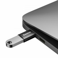 Адаптер Baseus Ingenuity Series Mini OTG Adaptor Type-C to USB-A 3.1 Black  - фото № 6