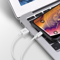 Кабель BOROFONE BX22 USB to iP 2.4A, 1m, PVC, РС connectors, White (Колір Білий) - фото № 4