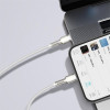Кабель Baseus Cafule Series Metal Data Cable Type-C to iP PD 20W 1m White (White)- № 7