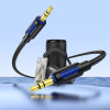 Аудіокабель BOROFONE BL20 True sound silicone audio cable AUX Black (7073)- № 5