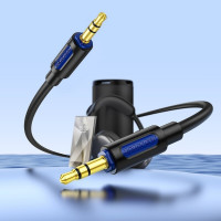 Аудіокабель BOROFONE BL20 True sound silicone audio cable AUX Black (Цвет 7073) - фото № 5