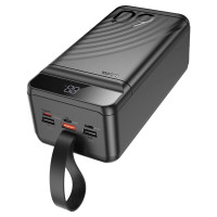 Зовнішній акумулятор HOCO J123C Element 22.5W+PD20W fully compatible power bank with digital display(60000mAh) Black (Цвет Черный) - фото № 4