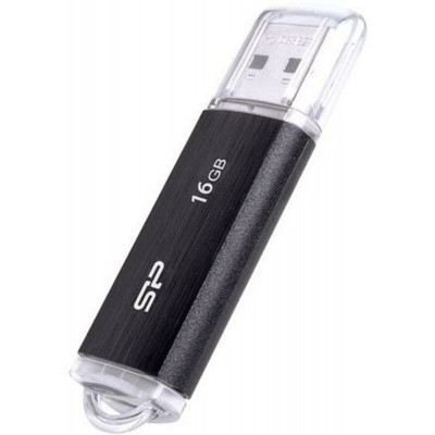 Flash SiliconPower USB 2.0 Ultima U02 16Gb Black - зображення 1