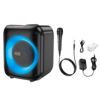 Портативна колонка HOCO HA1 Graceful outdoor BT speaker Black (Колір Black) - фото № 6