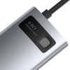 USB-хаб Baseus Metal Gleam Series 4-in-1 Multifunctional Type-C HUB Docking Station Gray（Type-C to HDMI*1+USB3.0*1+USB2.0*1+PD*1） (Gray)- № 5